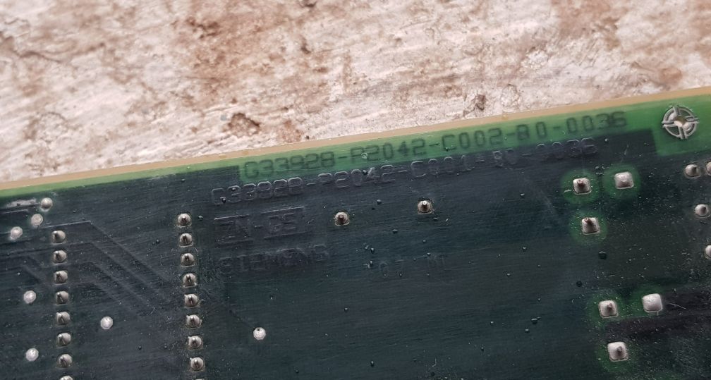 Siemens/simos g33928-p2042-l pcb card 6fs3106-5ac