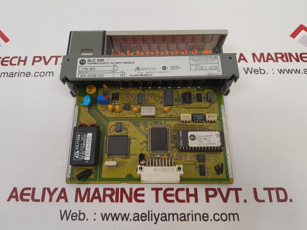 Allen-bradley 1746-nt4 thermocouple/ mv input module ser.a