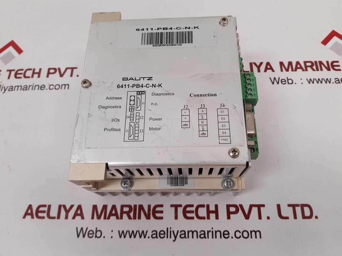 Bautz 6411-pb4-c-n-k servodrive profibus stepper motor controller Used