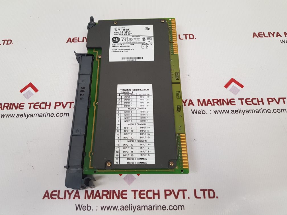 Allen-bradley 1771-ife/C Rev.G03 Analog Input Module (12 Bit)