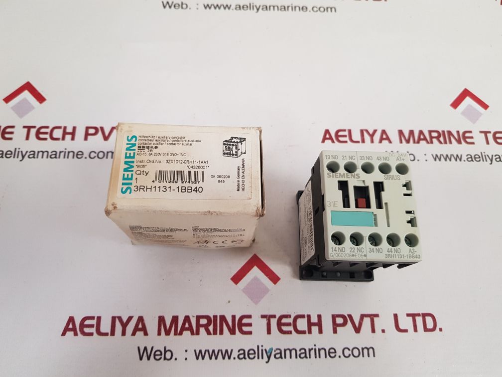Siemens Sirius 3Rh1131-1Bb40 Auxiliary Contactor New