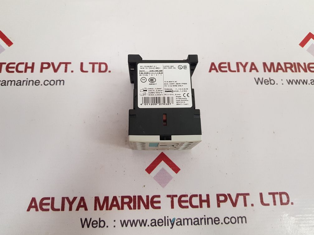 Siemens Sirius 3Rh1131-1Bb40 Auxiliary Contactor New