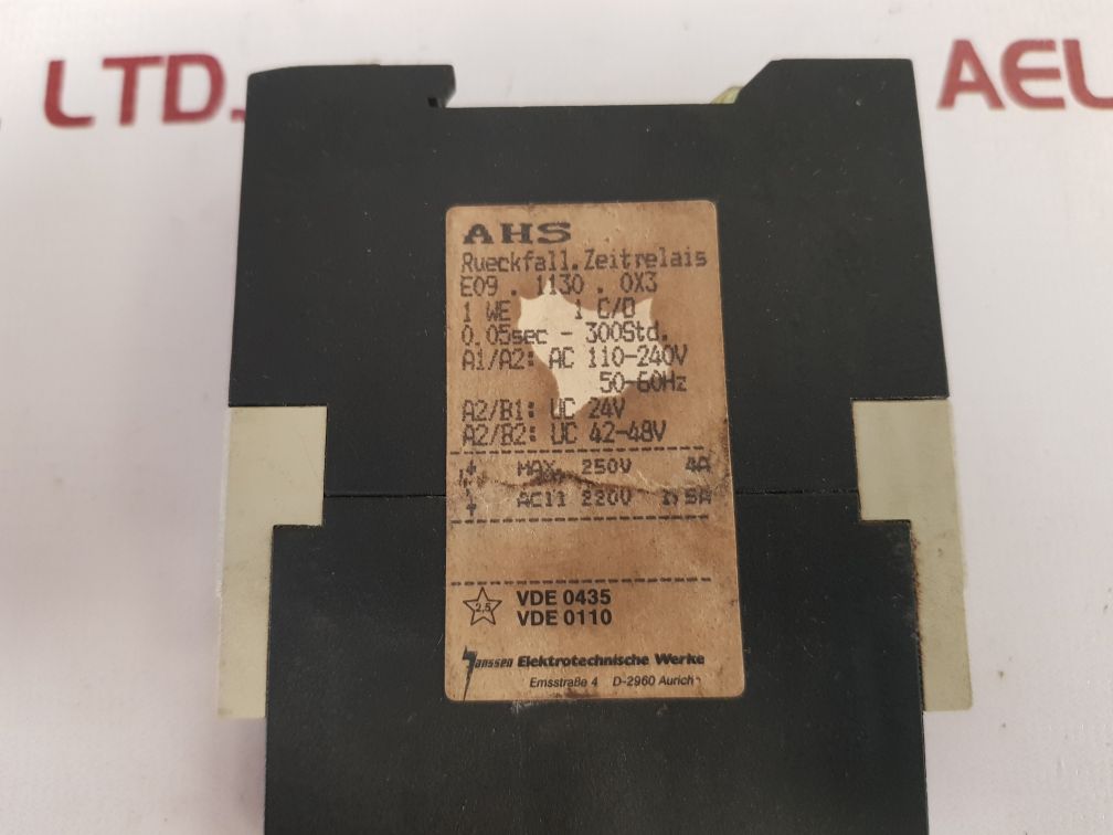 Janssen Ahs Time Relay E09.1130.0X3