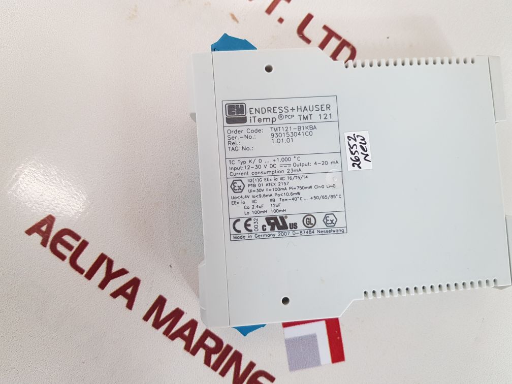 Endress+hauser tmt121 temperature transmitter tmt121-b1kba