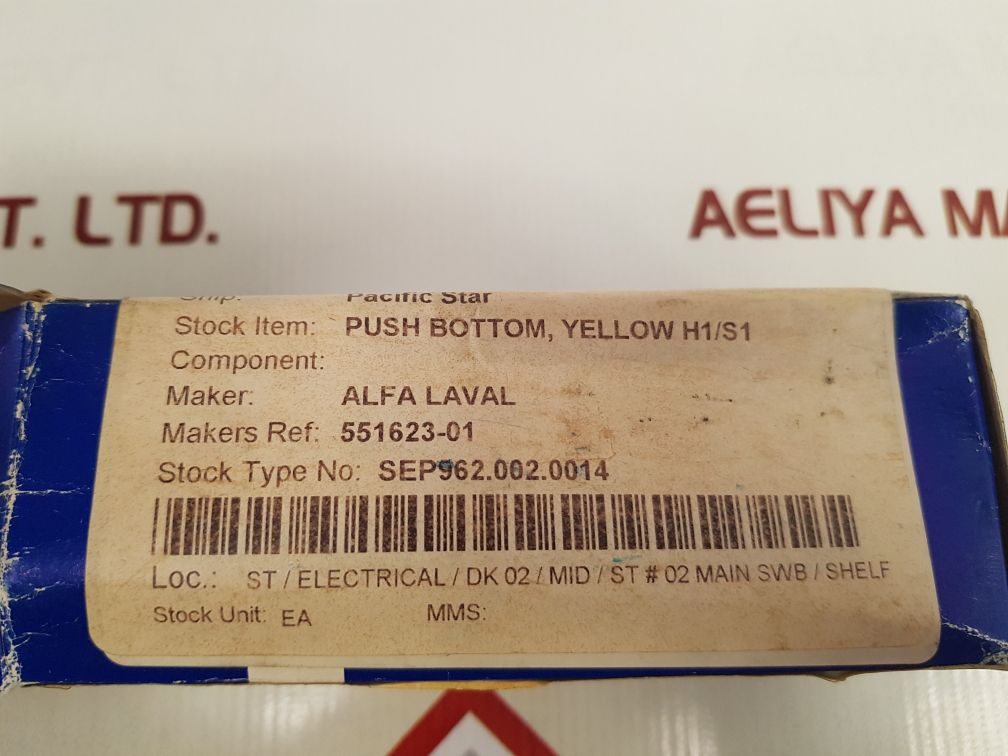 Cema P9Ptnvn Yellow Push Button Switch
