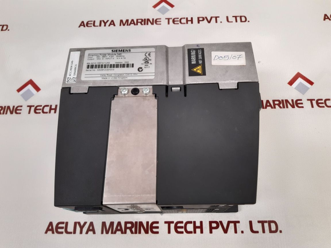 Siemens 6Sl3210-1Se14-1Ua0 Power Module Pm340