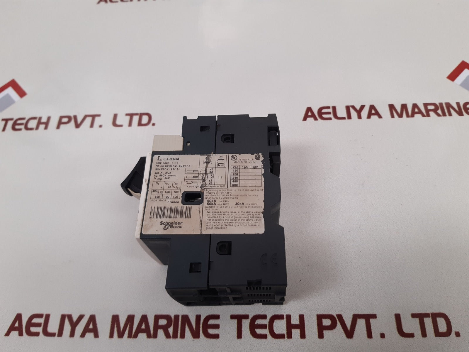 Telemecanique/Schneider Gv2Me04/0.4-0.63A Contactor