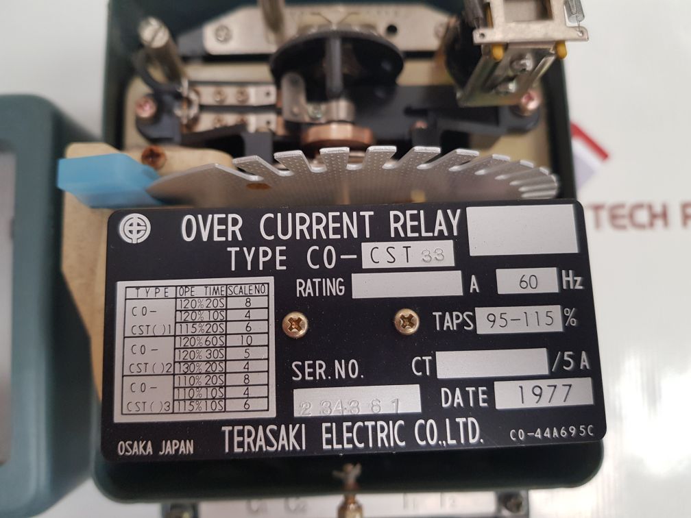 Terasaki Co-cst 33 Over Current Relay