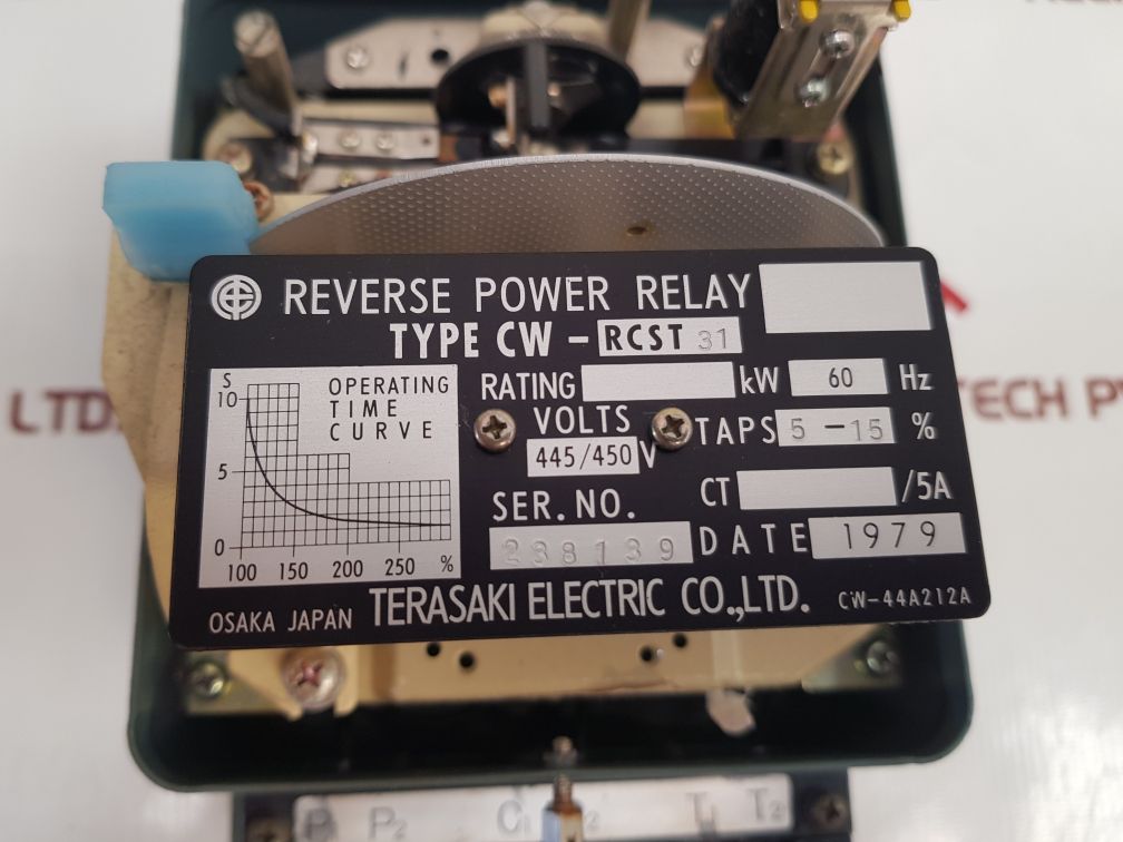 Terasaki Cw-rcst 31 Reverse Power Relay