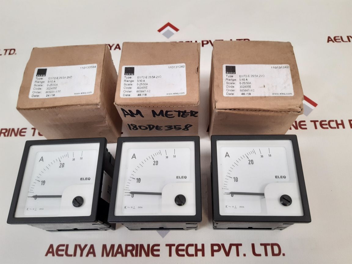 Eleq eiv72-e 25/5a 2vo ammeter