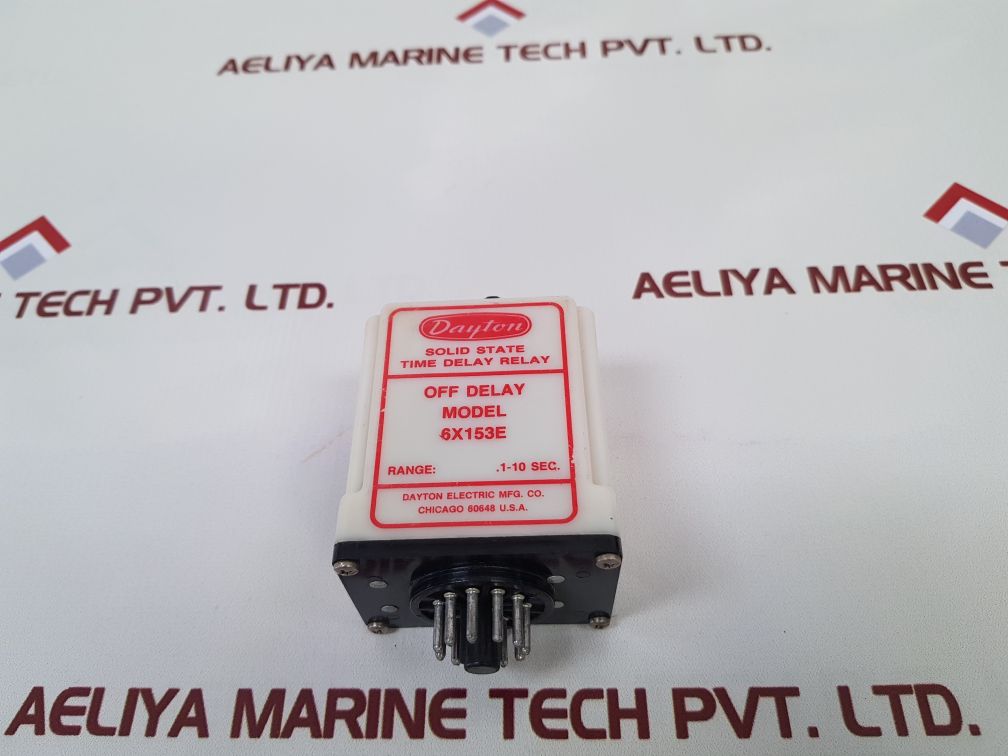 Dayton 6X153E Time Delay Relay