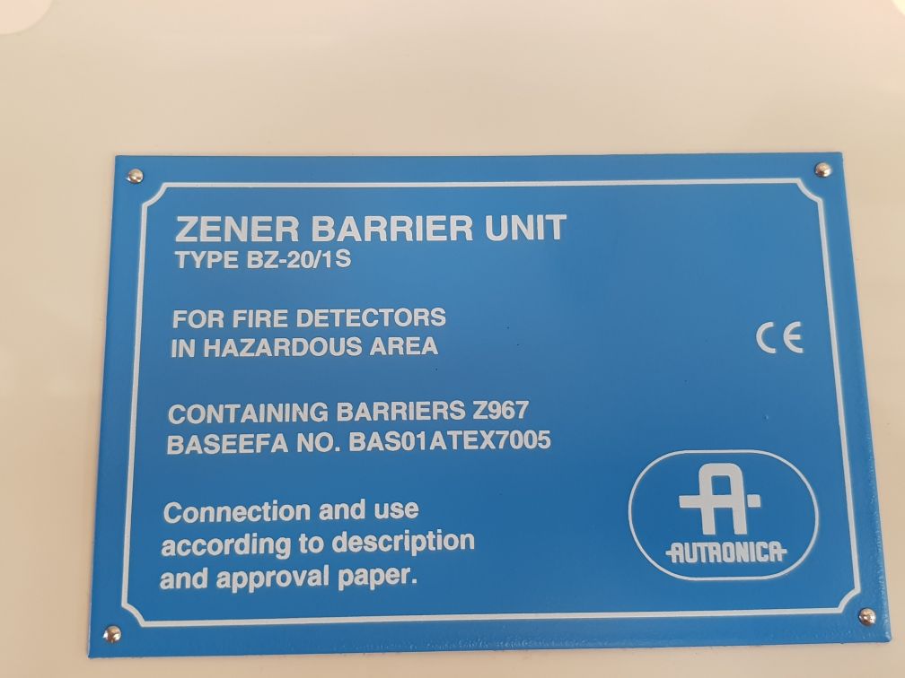 Autronica Bz-20/1S Zener Barrier Unit