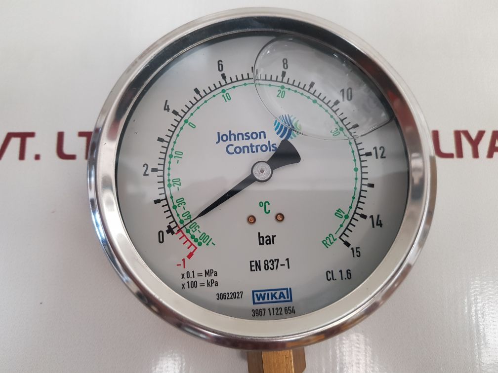 Wika 3967 1122 654 Pressure Gauge