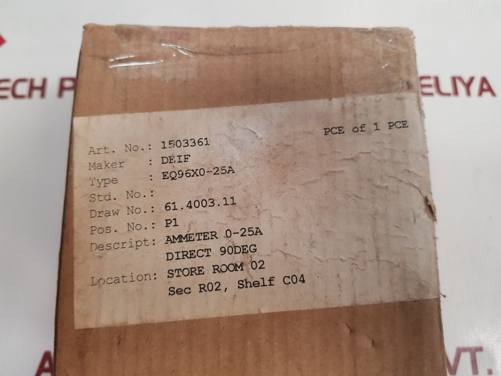 Deif Eq96-x Analog Meter Eq96X0-25A New