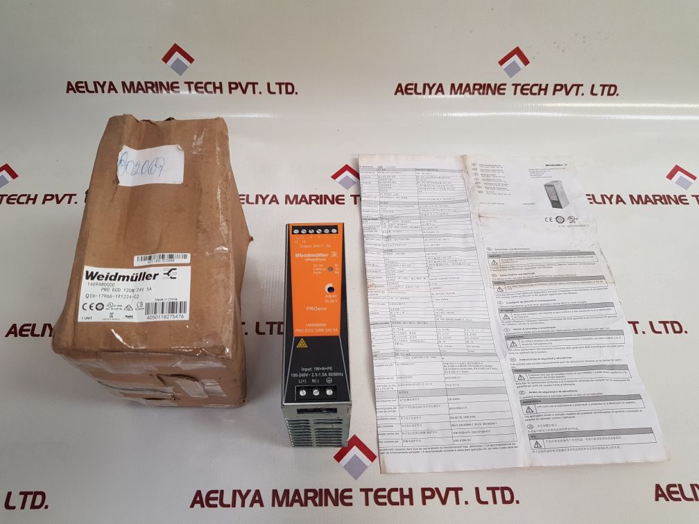 Weidmüller 1469480000 Ac/Dc Din Rail Power Supply
