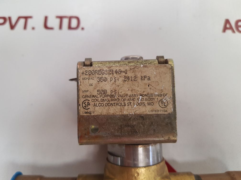 Alco Controls Ams Solenoid Valve With Coil