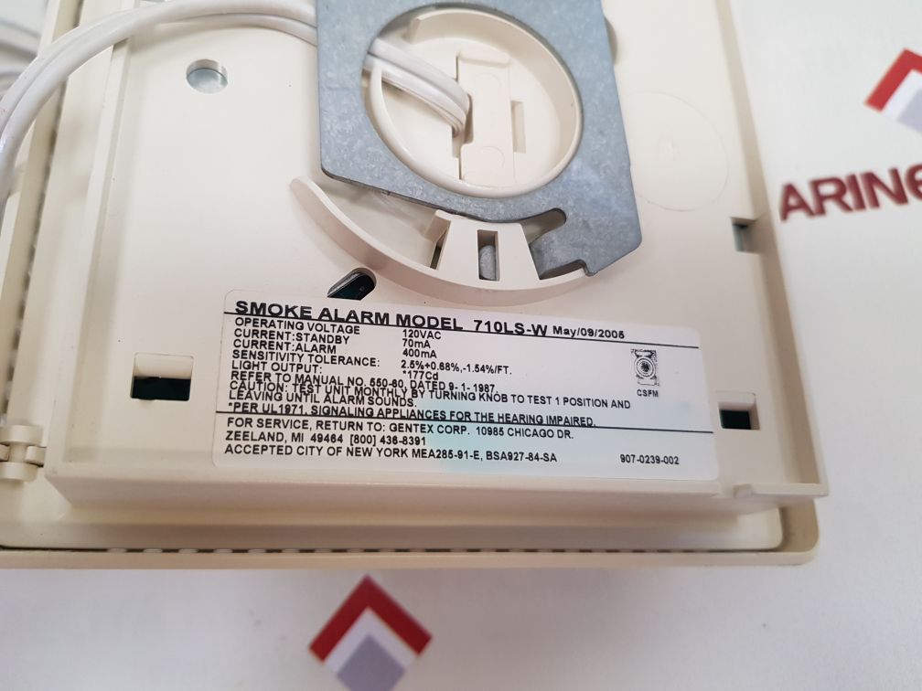 Gentex 710Ls-w Photoelectric Type Smoke Alarm
