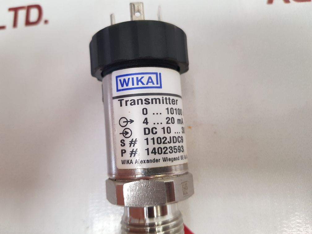 Wika S-10 Pressure Transmitter Sensor 14023593