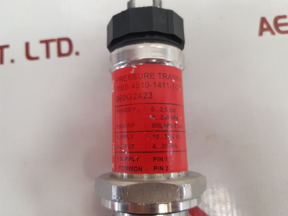 Danfoss Mbs 4510-1411-1Cb12 Pressure Transmitter 0...2,5 Bar