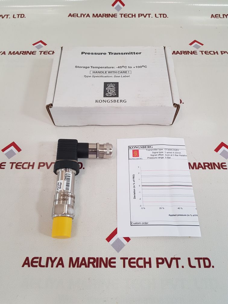 Kongsberg Gt300C3G6V Pressure Transmitter