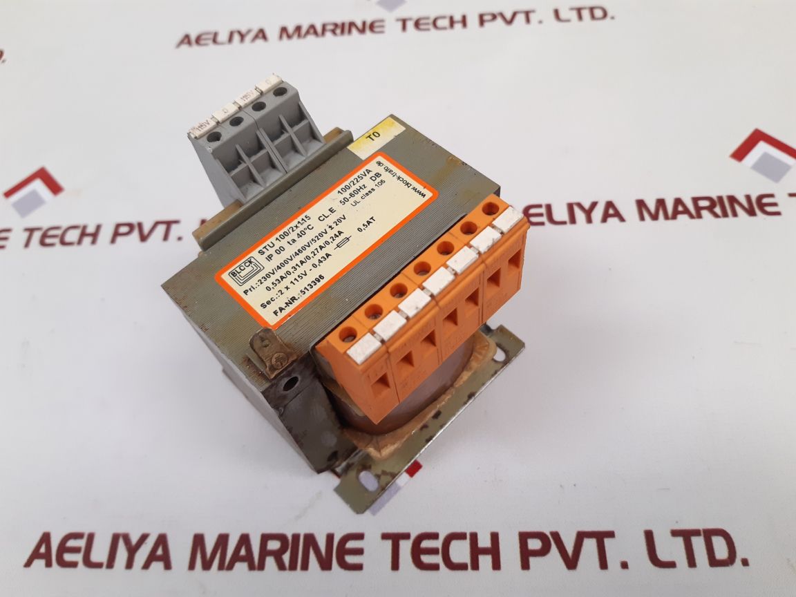 Block stu 100/2x115 transformer
