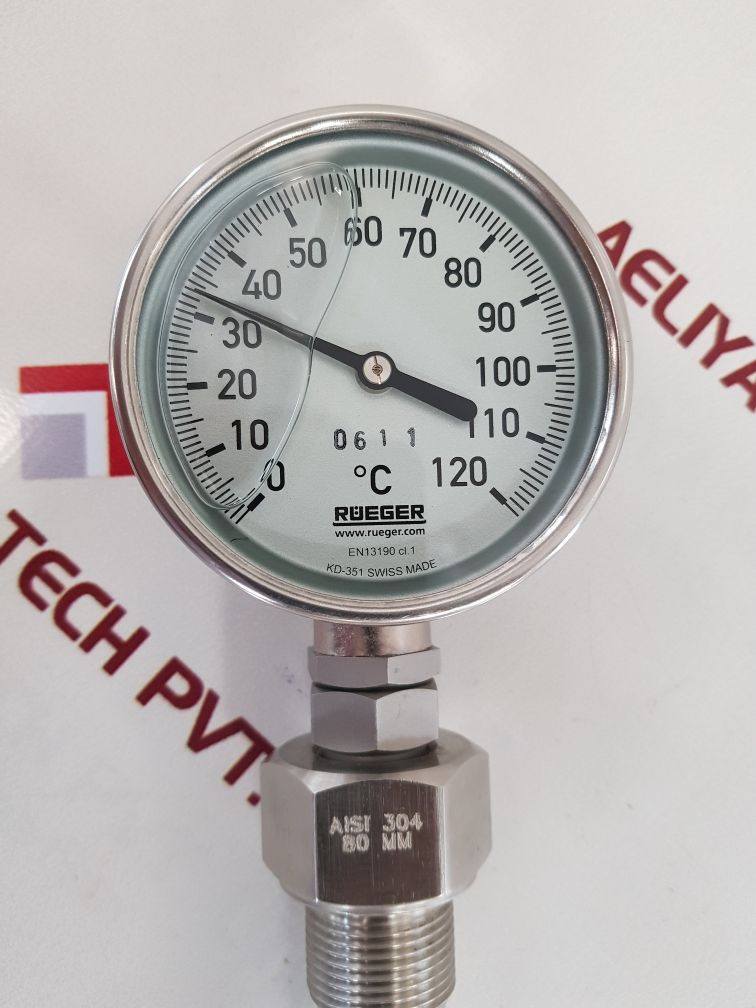 Rueger en13190 cl.1 thermometer 0 to 120°c
