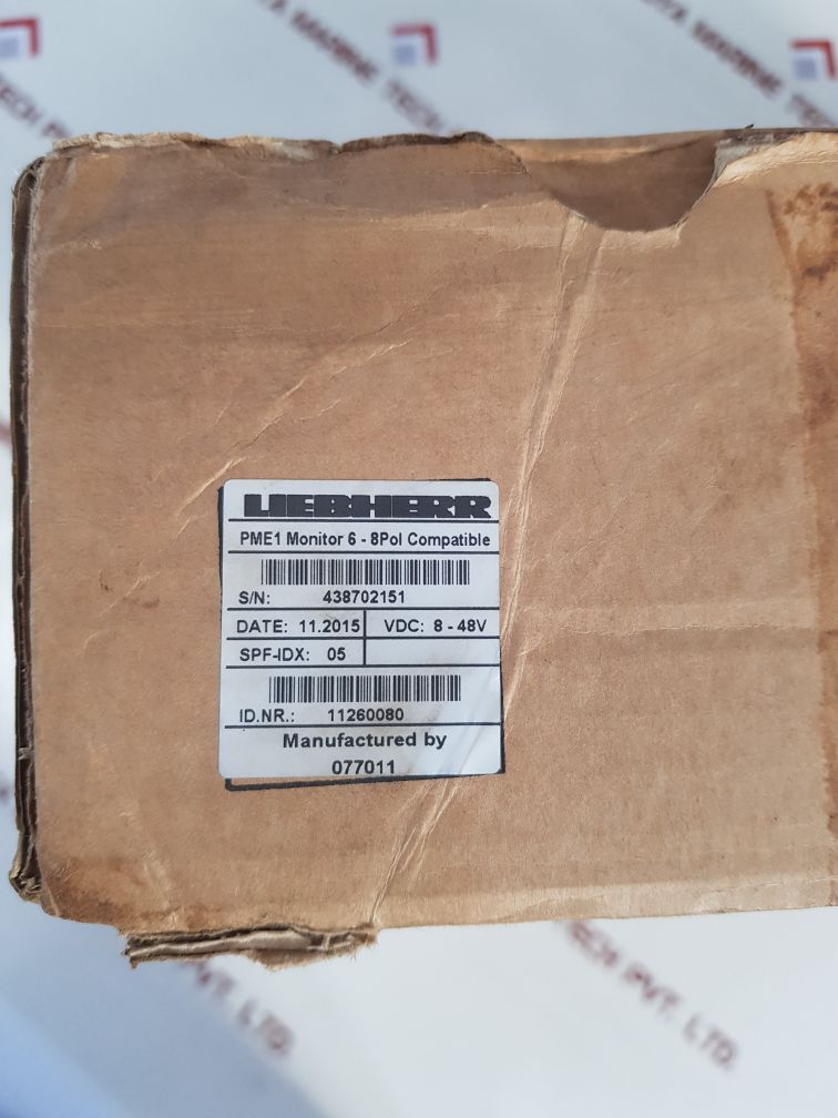 Liebherr pme1 monitor 6–8 pol compatible control panel 11260080