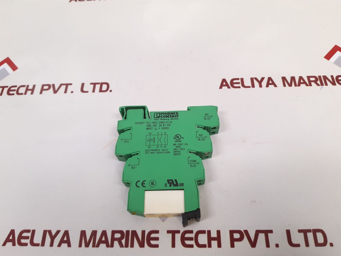 Phoenix Contact Plc-bsc-24Dc/21-21 Relay Socket 2967015