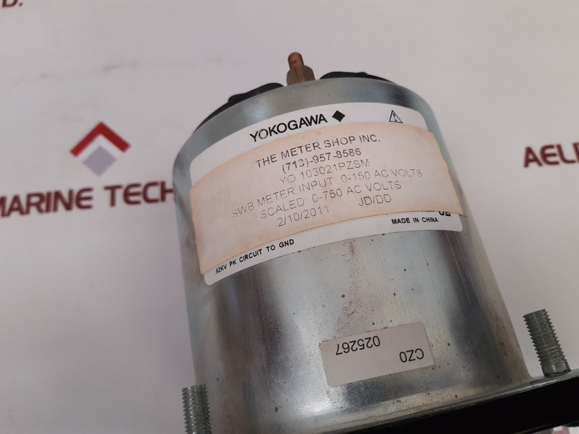 Yokogawa Yo 103021Pzsm Ac Volmeter