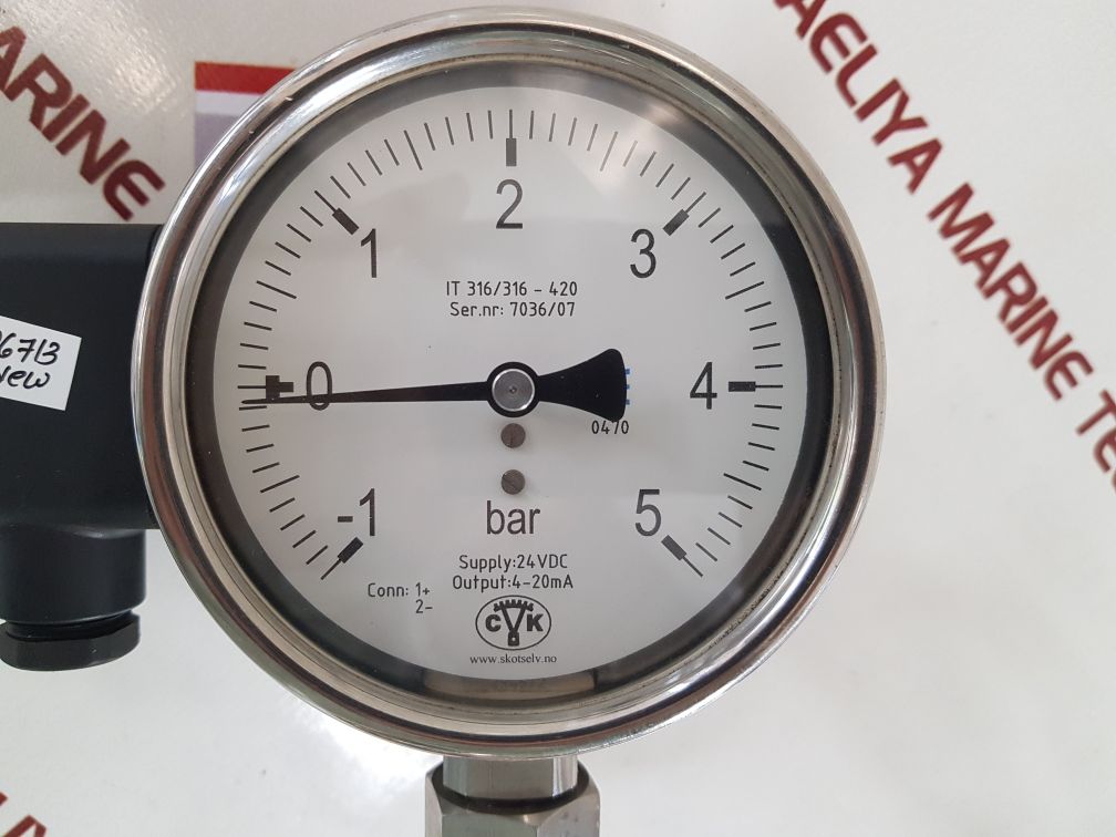 Teck skotselv it 316/316-420 bar gauge