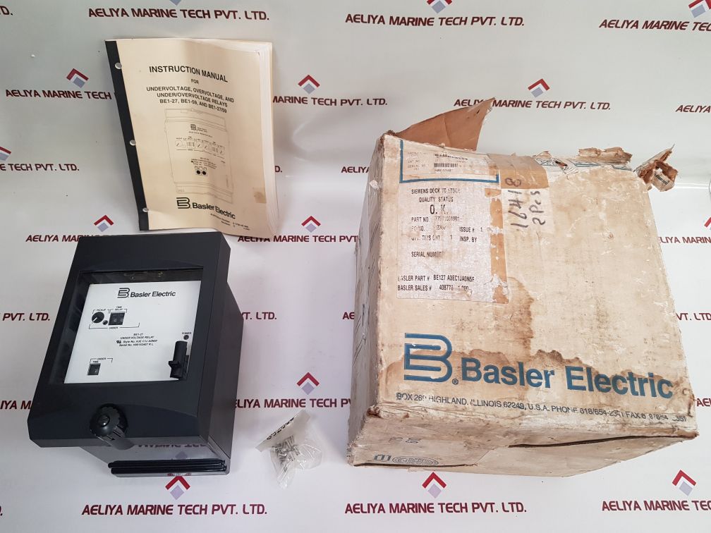 Basler Electric Be1-27 Under Voltage Relay A3Ec1Ja0N5F