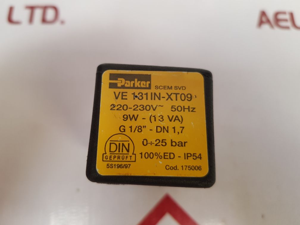 Parker Xt09 Solenoid Valve Coil