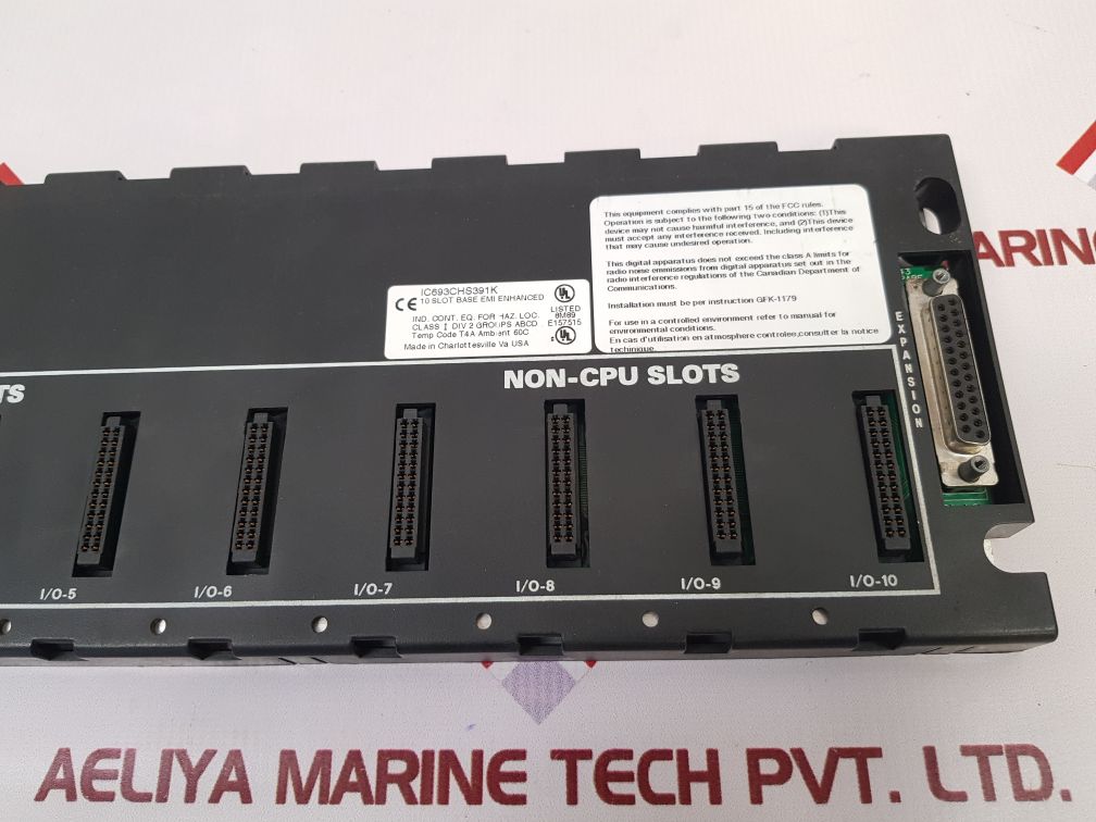 Ge Fanuc Ic693Chs391K Base 10-slot Programmable Controller