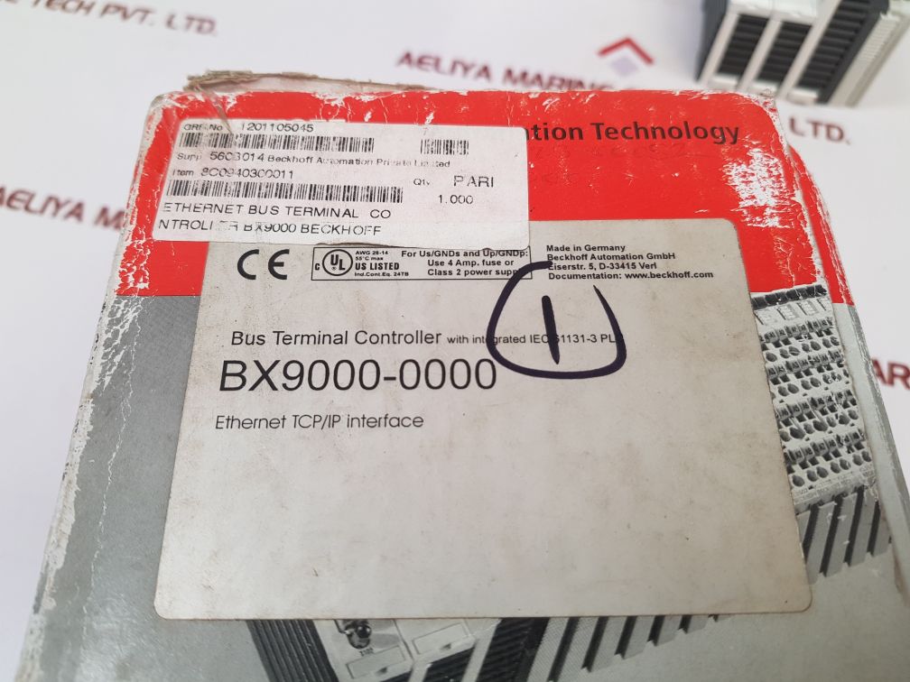Beckhoff Bx9000-0000 Ethernet Bus Terminal Controller