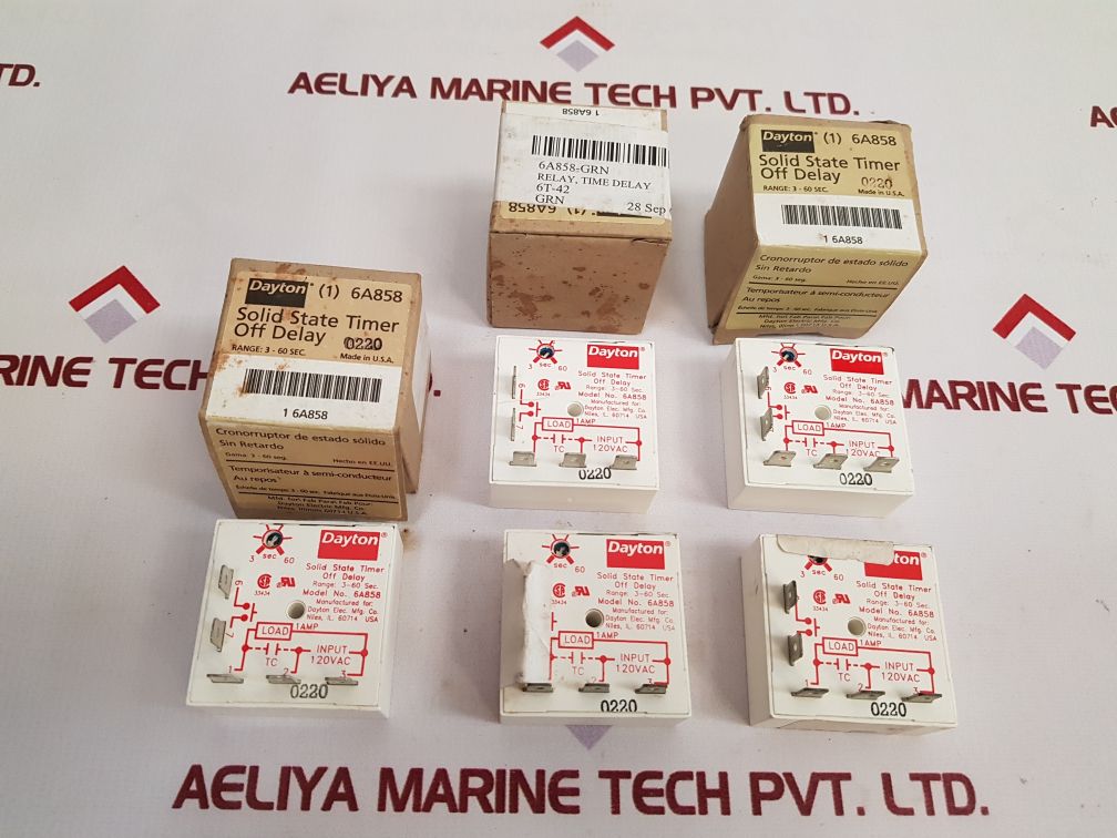 Dayton 6A858 Solid State Timer Relay