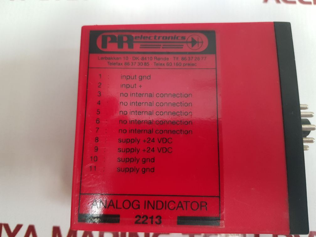 Pr Electronics 2213 Analog Indicator 2213X 1A