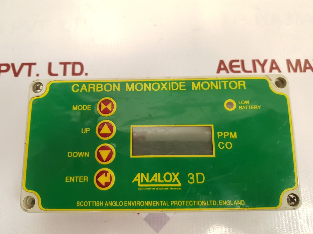 Analox 3D Carbon Monoxide Monitor