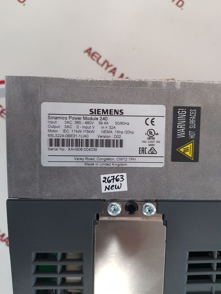 Siemens 6sl3224-0be31-1ua0 sinamics g120 power module