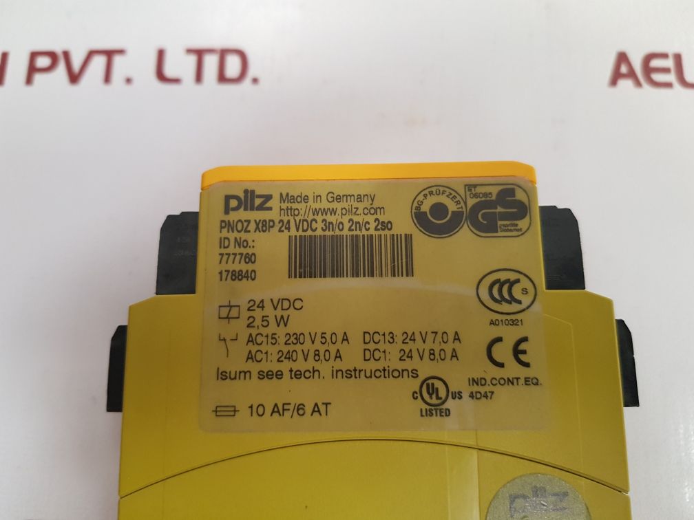 Pilz Pnoz X8P Safety Relay