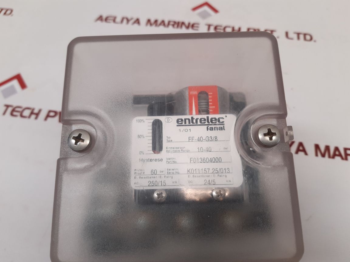 Entrelec Fanal Ff-40-g3/8 Pressure Switch