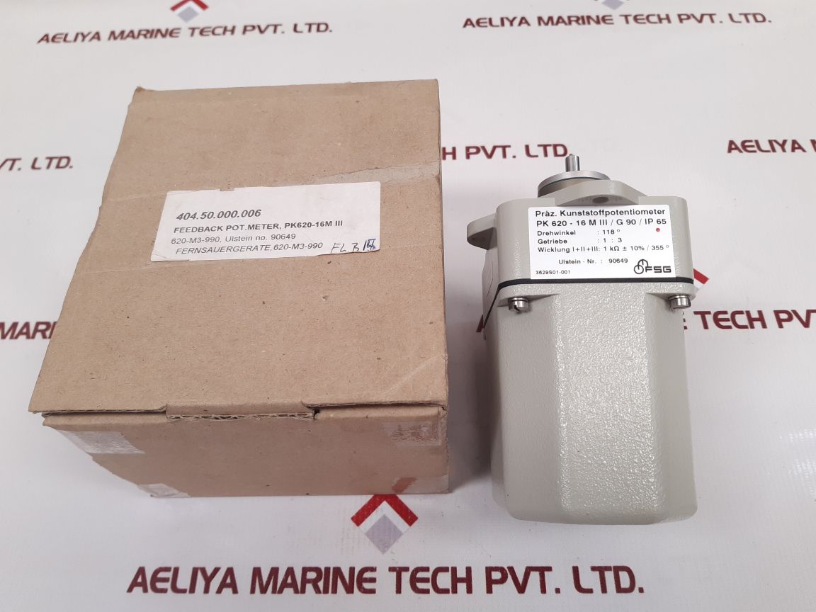 Fsg Pk 620-16 M Iii/G 90/ Ip 65 Potentiometer Rotation Angle: 118°