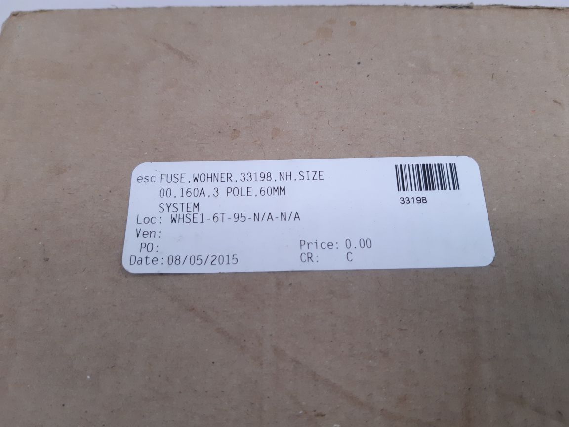 Wöhner Qcb Nh00 160A Nh-fuse Switch