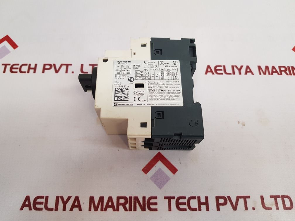 Schneider Gv2-p08/2.5-4A Manual Motor Controller
