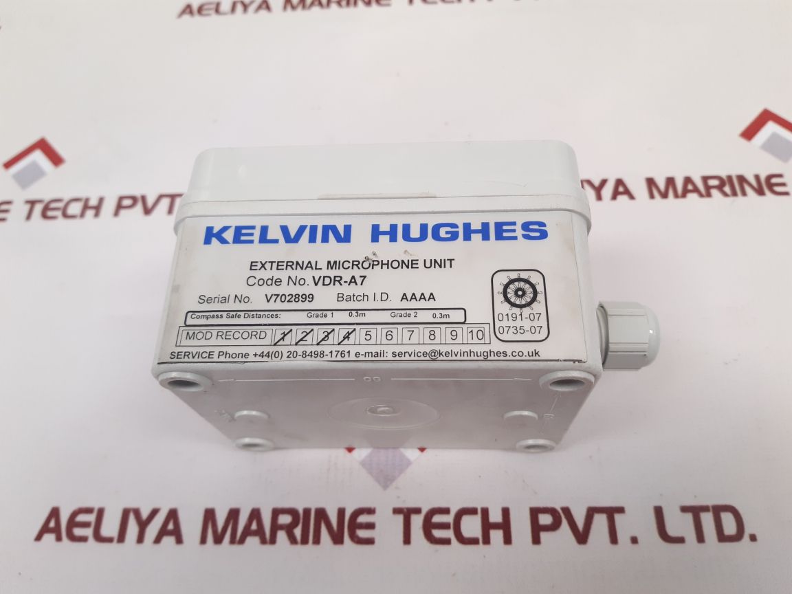Kelvin Hughes Vdr-a7 External Microphone Unit