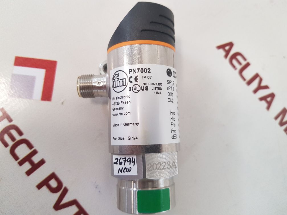 Ifm pn7002 pressure sensors