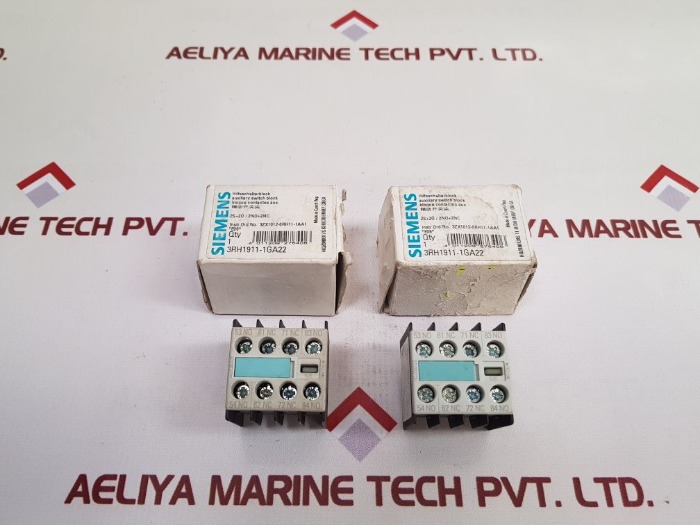 Siemens 3Rh1911-1Ga22 Auxiliary Switch Block