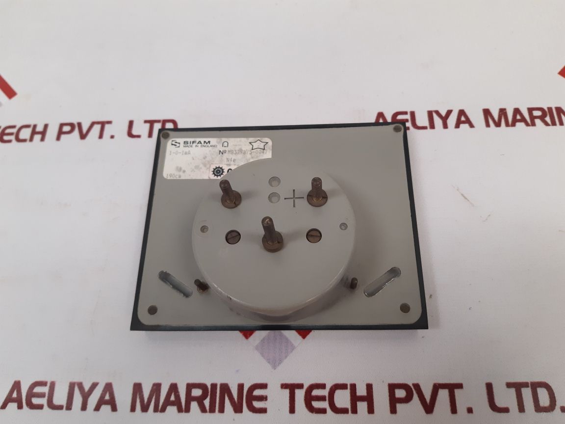 Sifam 1-0-1 Ma Panel Meter Brunvoll Thruster Used