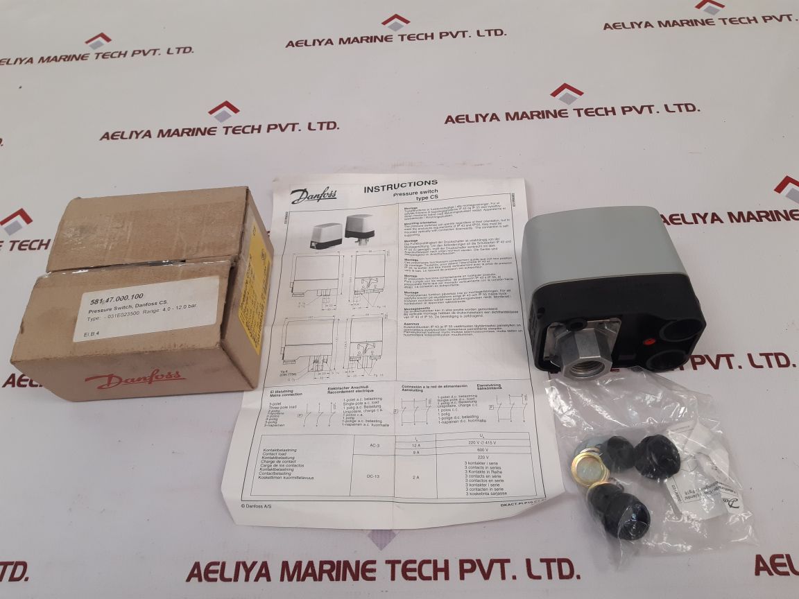 Danfoss Cs 6A Pressure Switch