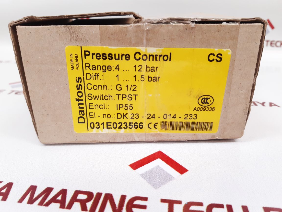 Danfoss Cs 6A Pressure Switch