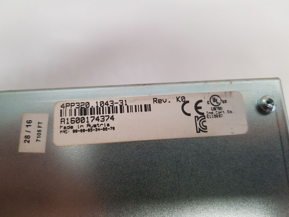 B&R 4Pp320.1043-31 Power Panel 300